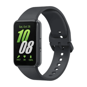 Samsung Galaxy Fit3 | AMOLED Display & Aluminium Body | Upto 13Day Battery | 5ATM & IP68 (Grey Strap, Free Size)