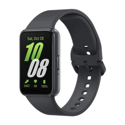 Samsung Galaxy Fit3 | AMOLED Display & Aluminium Body | Upto 13Day Battery | 5ATM & IP68 (Grey Strap, Free Size)