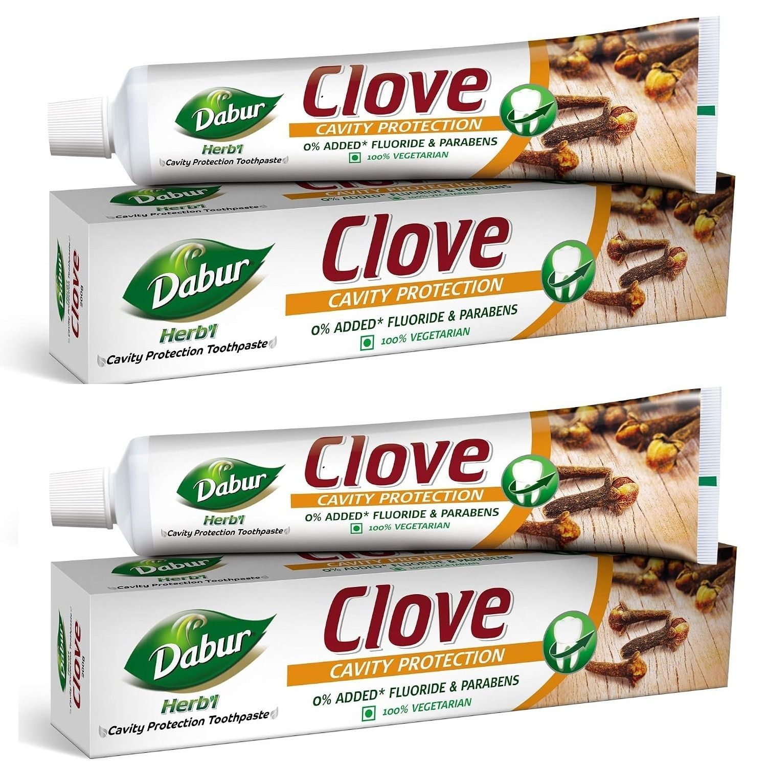 Dabur Herb'l Clove Cavity Protection Toothpaste 400g (200g x 2)