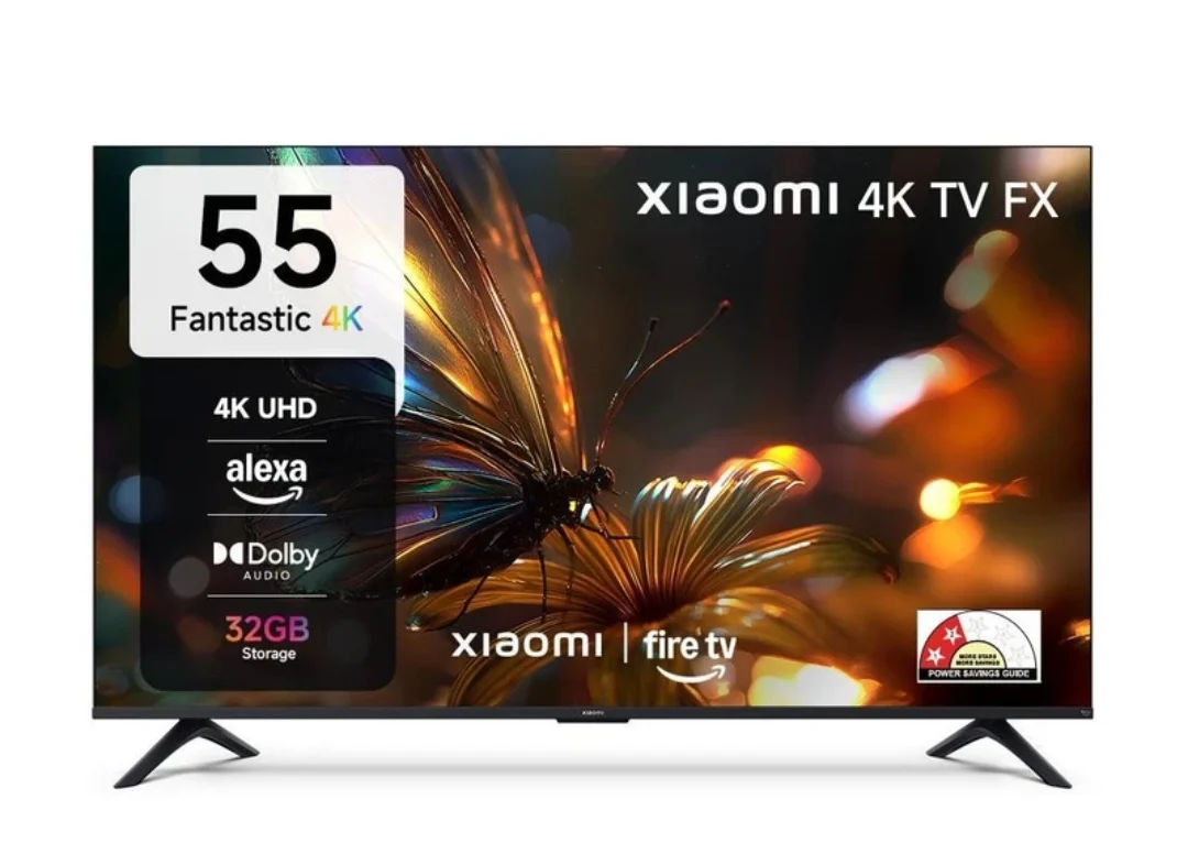 XIAOMI FX Series 138.68 cm (55 inch) Ultra HD (4K) LED Smart Fire TV with Alexa built-in | 32GB | 30W |120 Hz