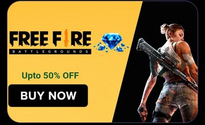Free Fire Diamonds: 12 Diamonds @ ₹5 (Flat 50% Off)
