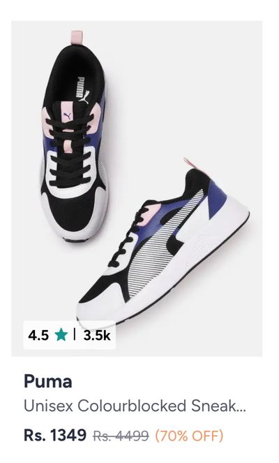 Myntra: Puma Shoes at upto 70% Discount