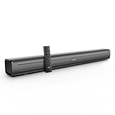Mivi Nex 90 Wireless Bluetooth Soundbar[New Launch], 90W Soundbar, 2.2 Channel, Nex PowerStage Technology, Bluetooth v5.1, Signature Sound, Deep Bass, AUX USB Coaxial Inputs