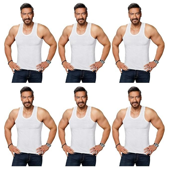 Amul Comfy Men’s Vest | 100% Cotton , Pack of 6 @317