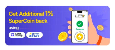 Flipkart - get additional supercoins when you pay using Flipkart upi/ Super Money