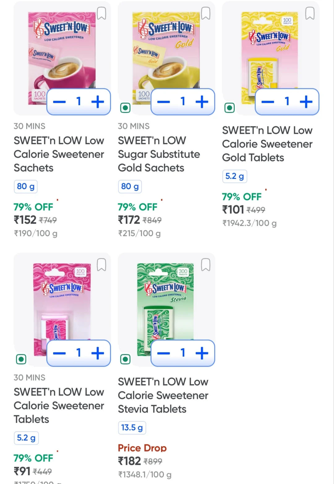 Instamart - SWEET'n LOW Up To 79% Off