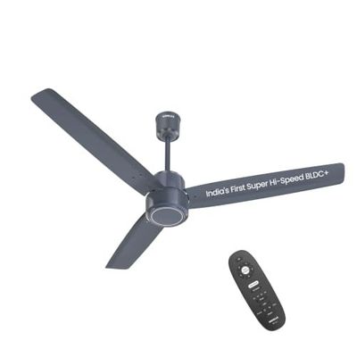 Havells EPIC STORM India's No. 1 Super Hi Speed BLDC+ Ceiling Fan|400 RPM (Denim Blue)