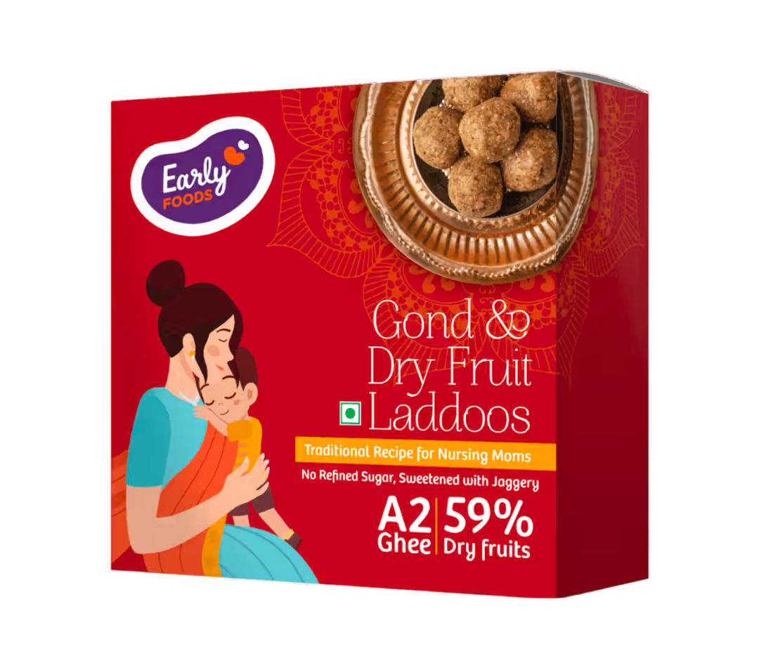 Early Foods - Gond & Dry Fruits Laddoo | Sugar Free Laddu | Sweetened with Dates | A2 Ghee Laddoos | Laddoos for New Moms on Instamart
