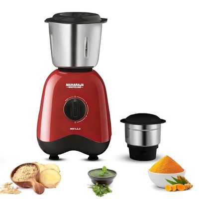 Maharaja Whiteline Neo 1..2..3 Mixer Grinder, 2 Jars