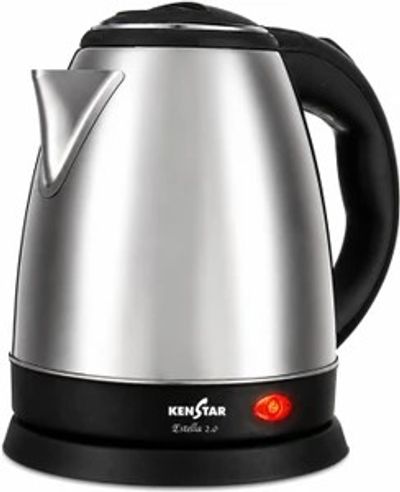 Kenstar Estella 2.0 Electric Kettle (2 L, Steel Finish)
