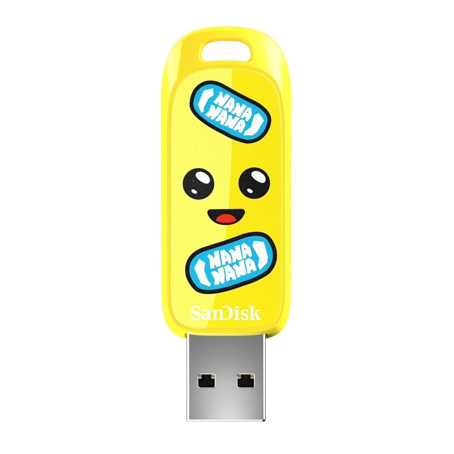 SanDisk Peely Edition USB - Fortnite, 64GB, Up to 130MB/s, 5Y Warranty