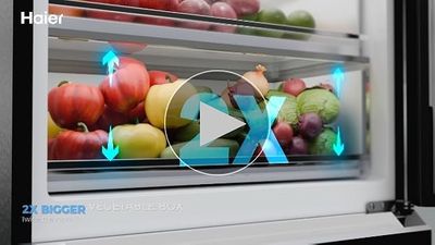 Haier 325 L 3 Star Frost Free Triple Inverter Double Door Bottom Mount Refrigerator