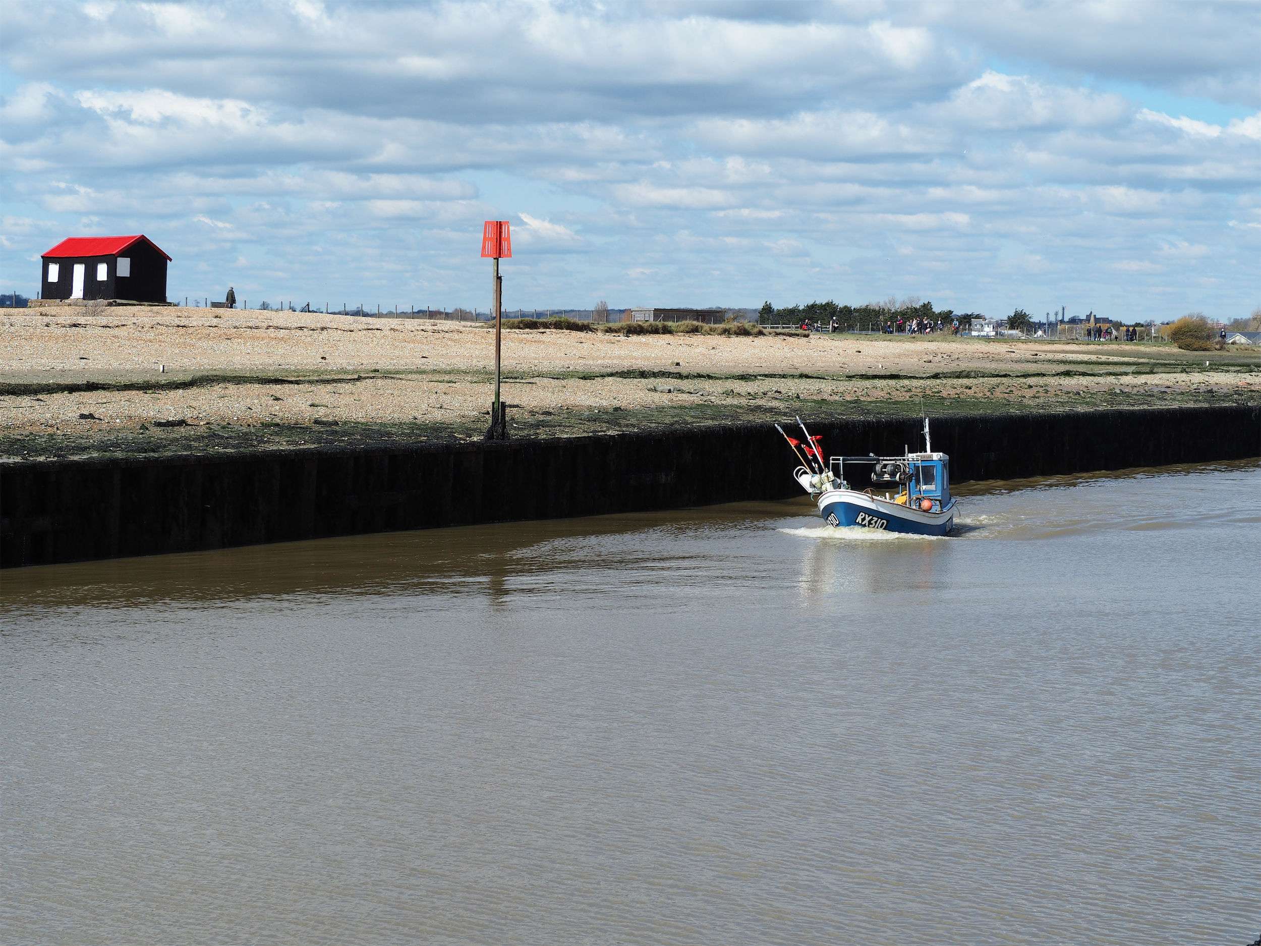 Rye Harbour as seen from Camber beach