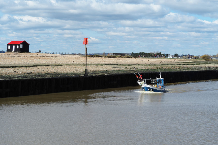 Rye Harbour as seen from Camber beach