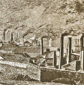 historic picture of a factory