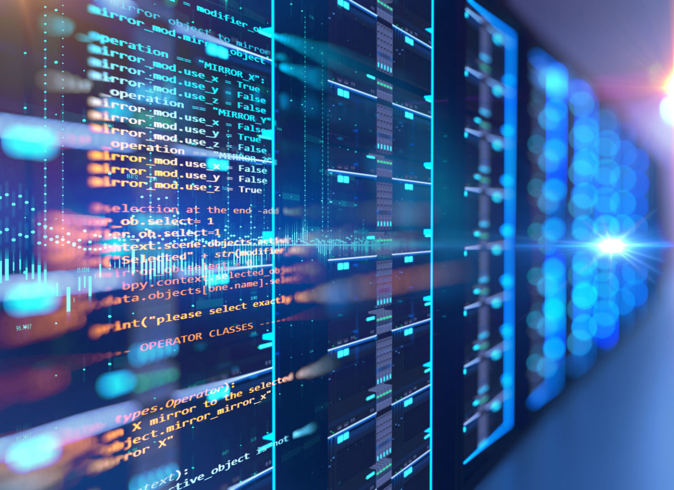 computer screen with code on