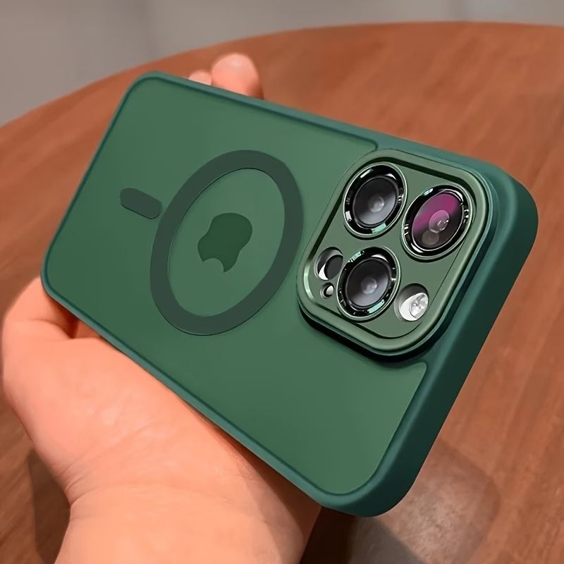 Magical Luxury Matte Translucent Shockproof Case for iPhone 17/16/15/14/13/12/11 Pro Max & 17 Air, Compatible with 16e, Includes Wireless Charging Cover