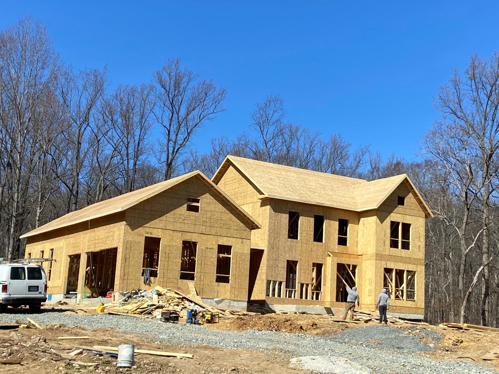 Wood Framing Construction Site