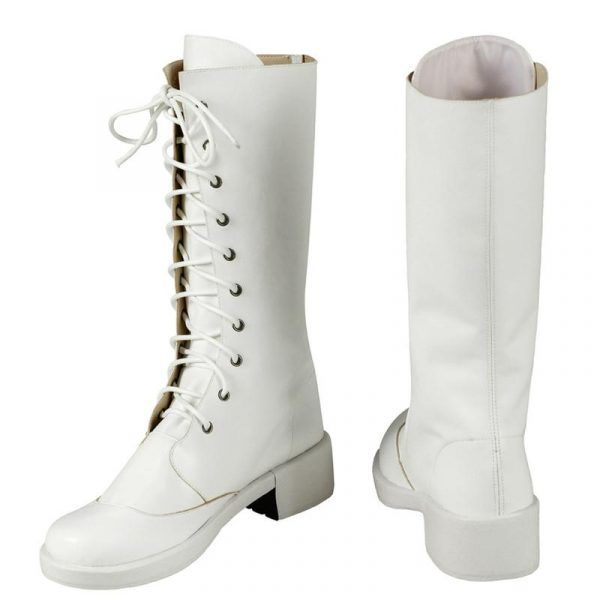 Adult Women Widow 2020  Cosplay Costume Yelena Belova White Long Boots