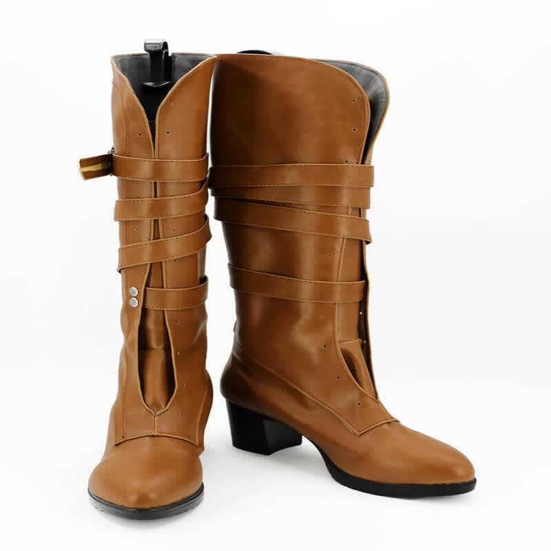 Cirilla Fiona Elen Riannon Ciri Cosplay Boots Brown