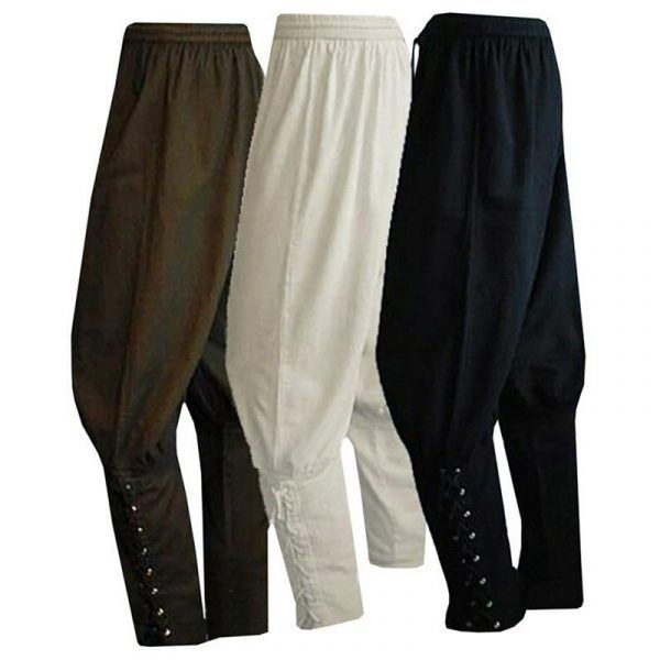 Medieval Cosplay Long Pants Renaissance Loose Pants