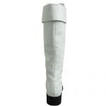 Fighting Game SF 5 Cosplay Costume Chun-Li White Long Battle Boots