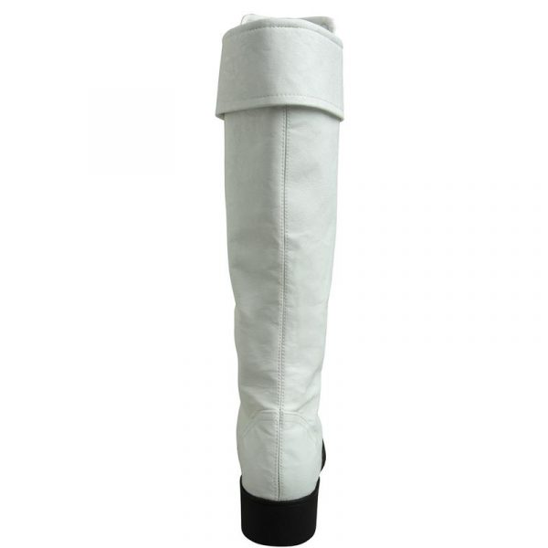 Fighting Game SF 5 Cosplay Costume Chun-Li White Long Battle Boots