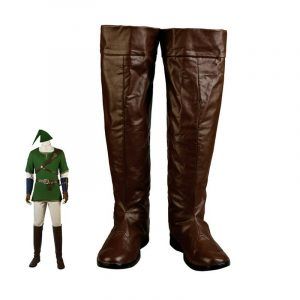 Adult Men Game Twilight Princess Cosplay Costume Link Role-playing Boots