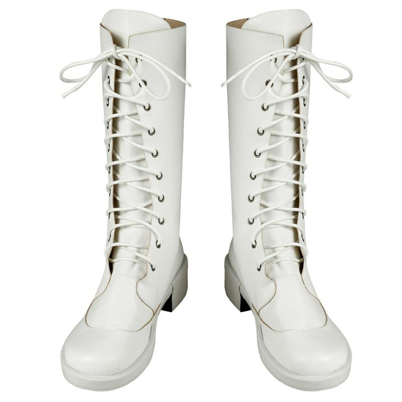 Adult Women Widow 2020 Cosplay Costume Yelena Belova White Long Boots
