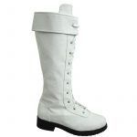 Fighting Game SF 5 Cosplay Costume Chun-Li White Long Battle Boots