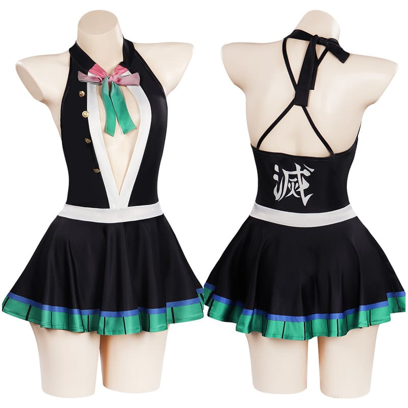 Anime Demon Slayer -Kanroji Mitsuri Cosplay Costume Swimwear Outfits