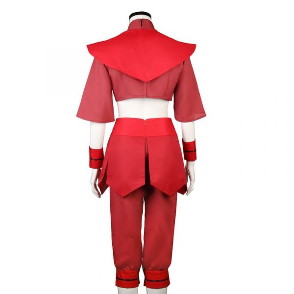 Avatar: The Last Airbender Ty Lee Cosplay Costume Red Uniform Suit for Women