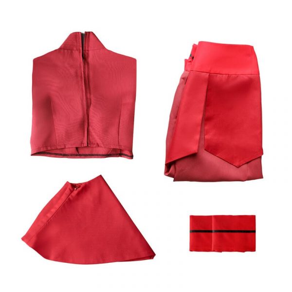 Avatar: The Last Airbender Ty Lee Cosplay Costume Red Uniform Suit for Women