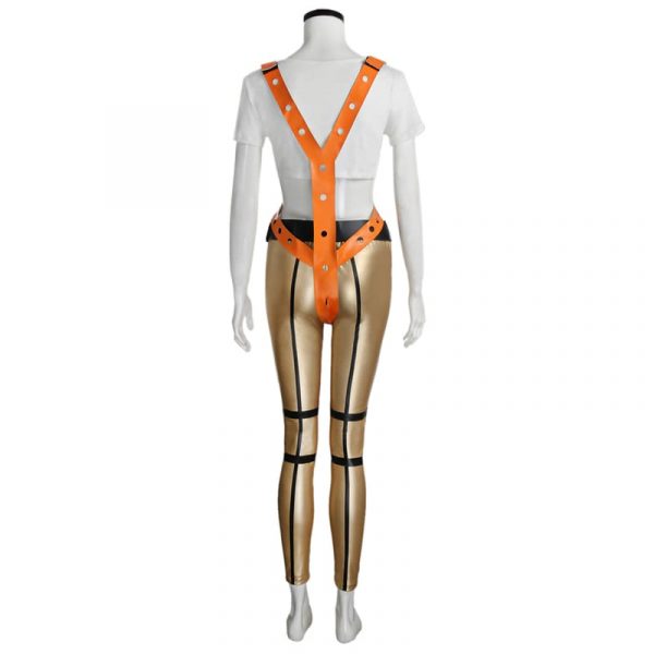 The Fifth Element Leeloo Sexy Skinny Pants Short T-Shirt Body Suit Outfits