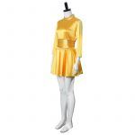 Old Movie White Christmas Cosplay Costume Retro Yellow Dancing Dresses