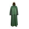 The Handmaid's Tale S3 Handmaid Offred Green Cloak Cape Long Sleeve Dress with Hat