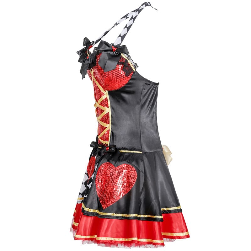 fitted lace wedding dress Alice in Wonderland Red Um Dress Recreation Costume – MJcostume