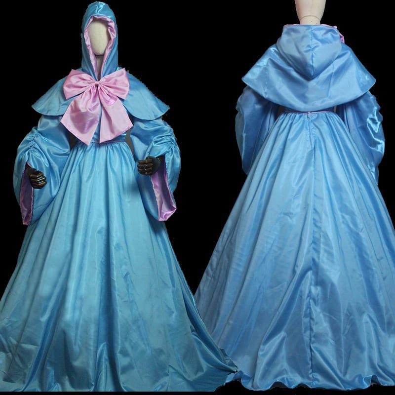 Cinderella Godmother Role-playing Clothes Fancy Cosplay Costume Adult Women Princess Dress