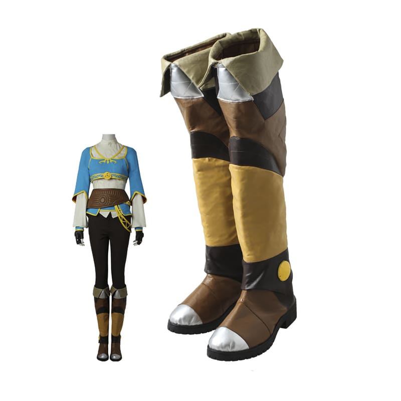 Game Breath Of The Wild Cosplay Costume Princess Zelda Long Cool Boots
