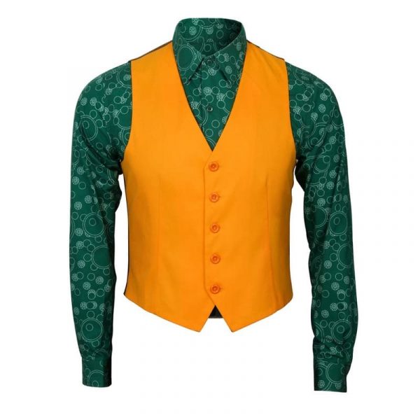 Horror Movie Cosplay Joaquin Phoenix Arthur Fleck Costume Vest Shirt