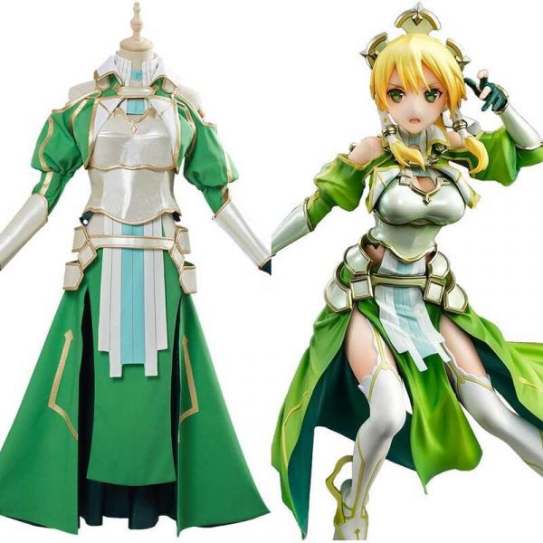 Anime Sword Art Online SAO Leafa Suguha Kirigaya Cosplay Costume Uniform