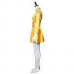 Old Movie White Christmas Cosplay Costume Retro Yellow Dancing Dresses