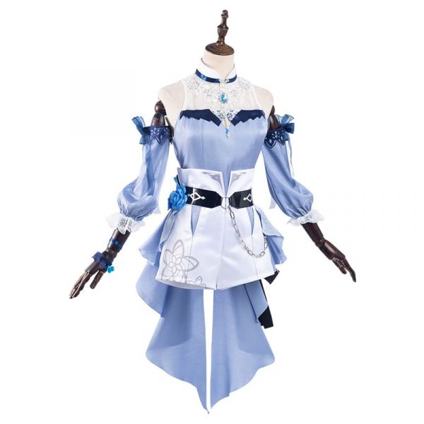 Genshin Impact Qin Cosplay Costume Swimwear Outfits