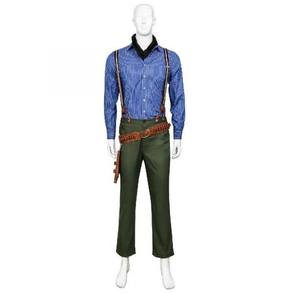 Game Red Dead Redemption 2 Arthur Morgan Cosplay Costume Gunslinger Full Outfit Suit