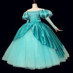 Custom-Made Top Quality Ariel Princess Cosplay Costume With Pearls Dress
