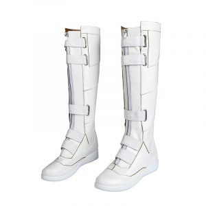 Adult Women Widow Cosplay Costume Natasha Romanoff White Long Battle Boots