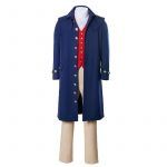 Retro Rush Revere Patriot Costume in Washington Period USA Jacket Skirt Pants Vintage Cosplay Costumes Adult Men