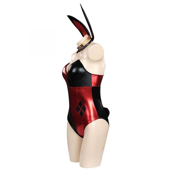 Suicide Joker Bunny Girl Cosplay Costume Jumpsuit Outfits With Ear