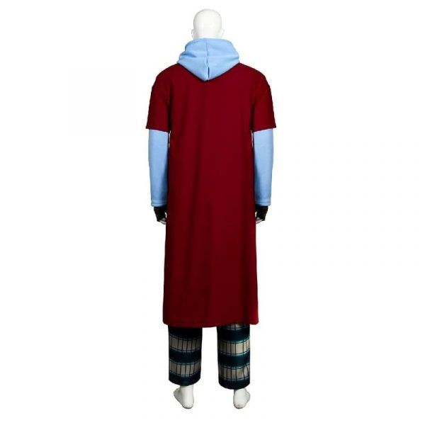 Thor Costume for Adult Men Endgame Fat 4 Full Set Red