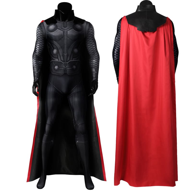 Adult Infinity War God of Thunder Thor Jumpsuit Cosplay Costume Masquerade Party Print Zentai Bodysuit
